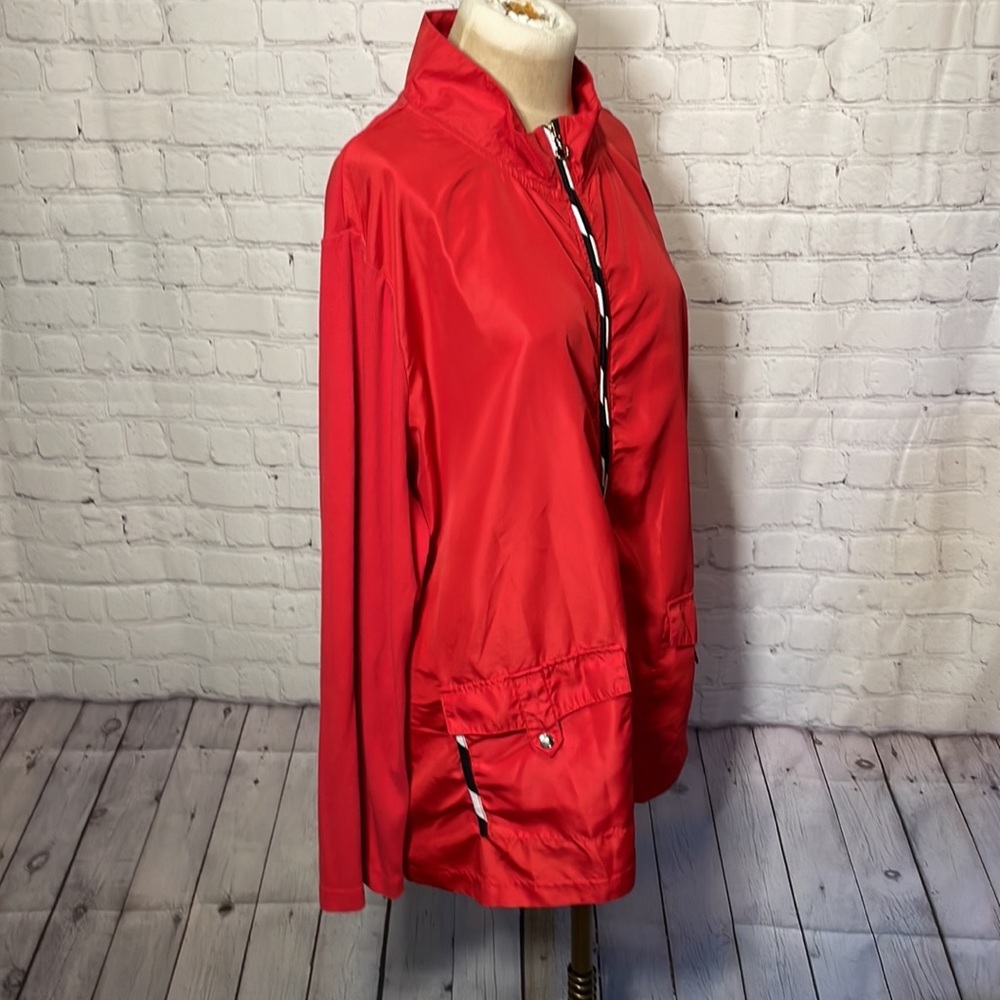Onque Woman Red Zip Up Jacket - Picture 3 of 6
